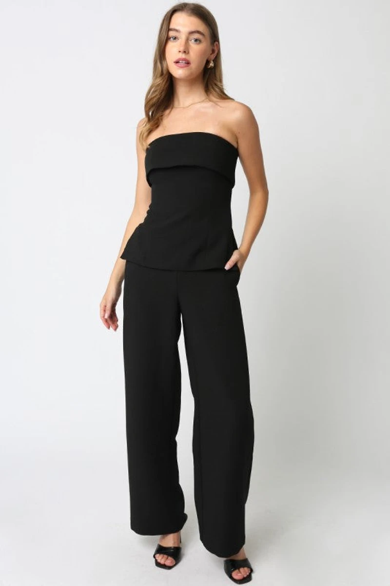 Black Emelia Tube Top