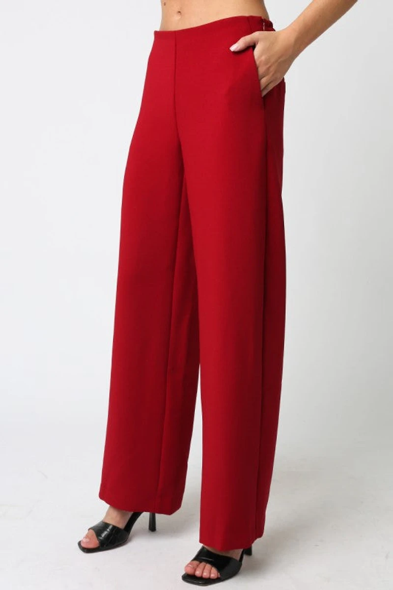 Red Emelia Pants