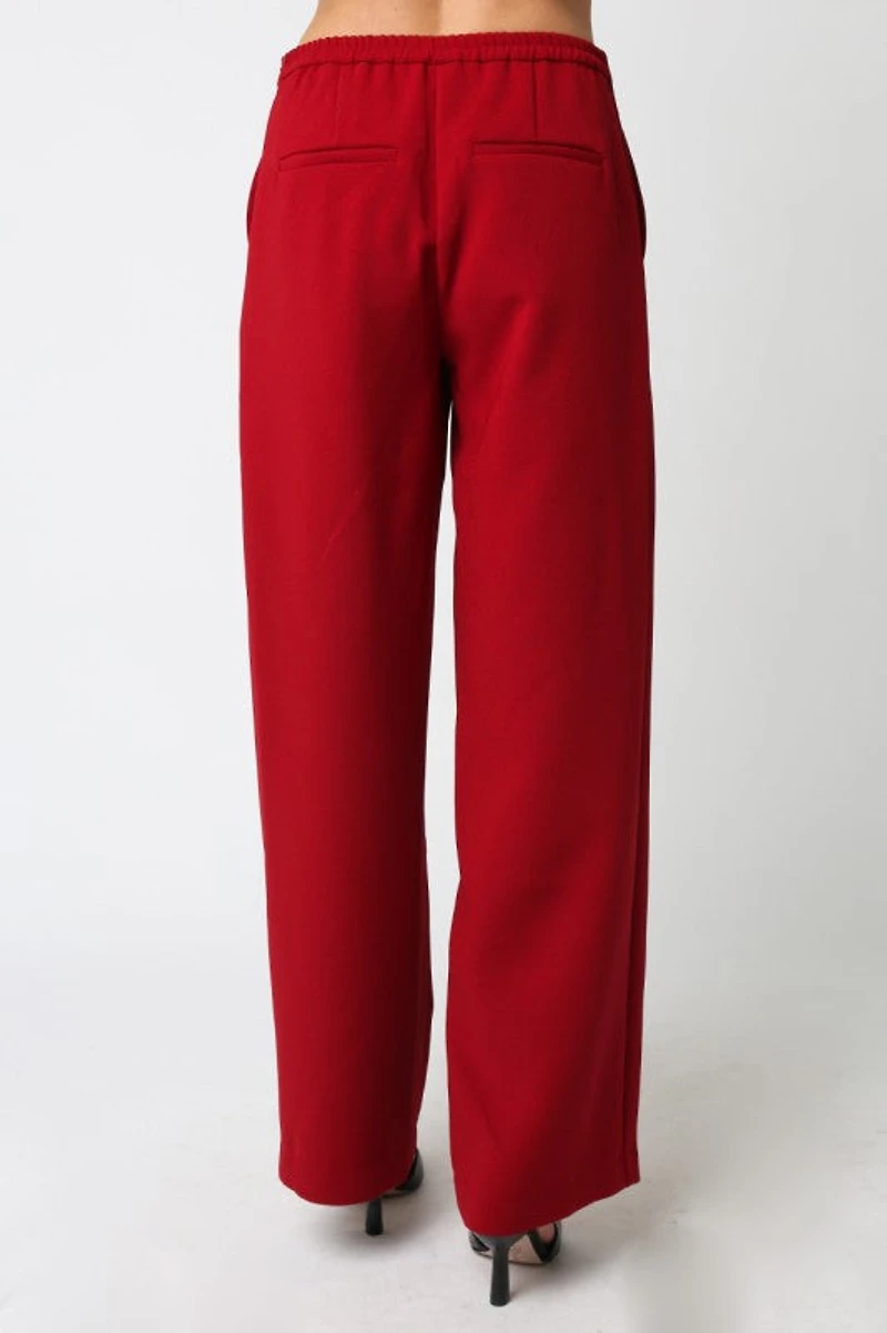 Red Emelia Pants