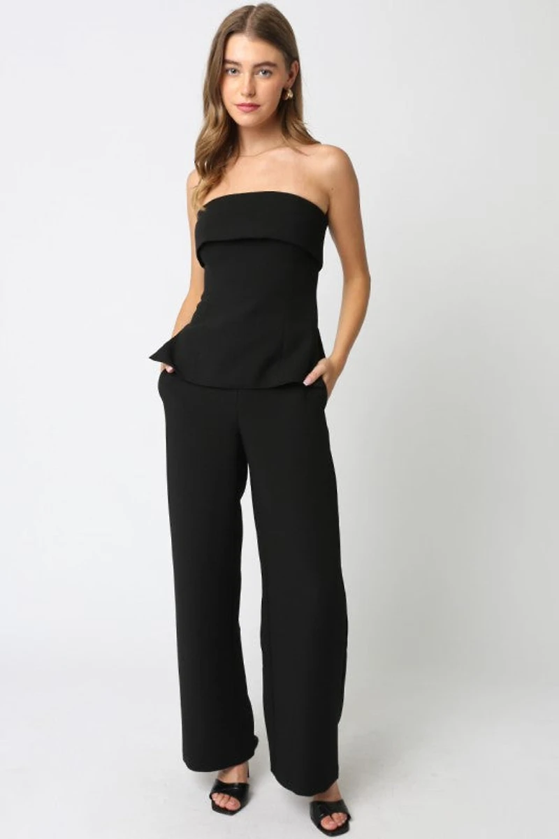 Black Emelia Tube Top