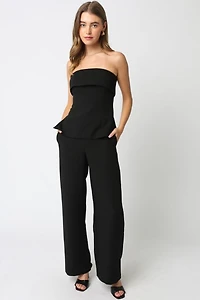 Black Emelia Tube Top
