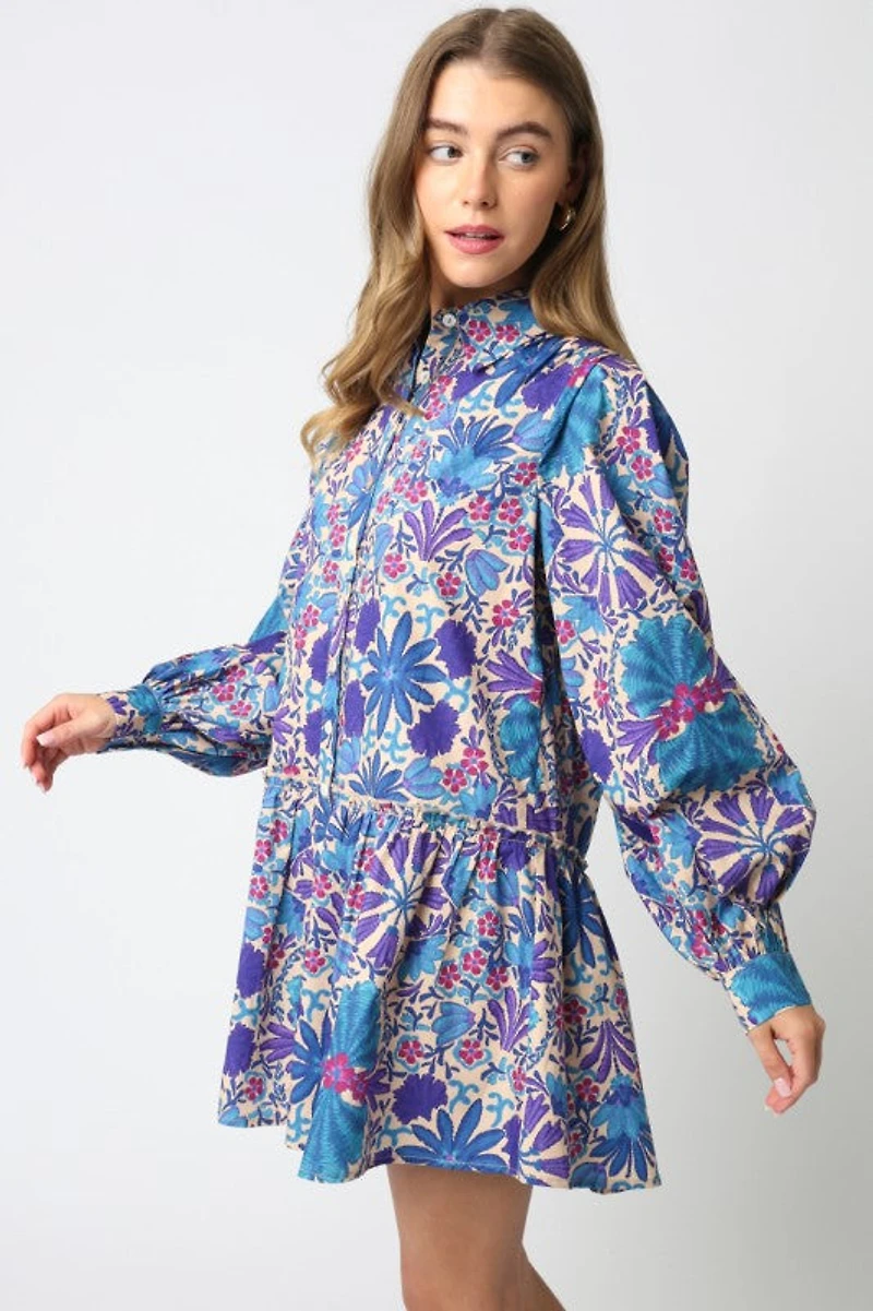 Rio Mar Puff Sleeve Dress