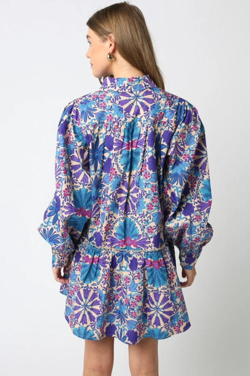 Rio Mar Puff Sleeve Dress