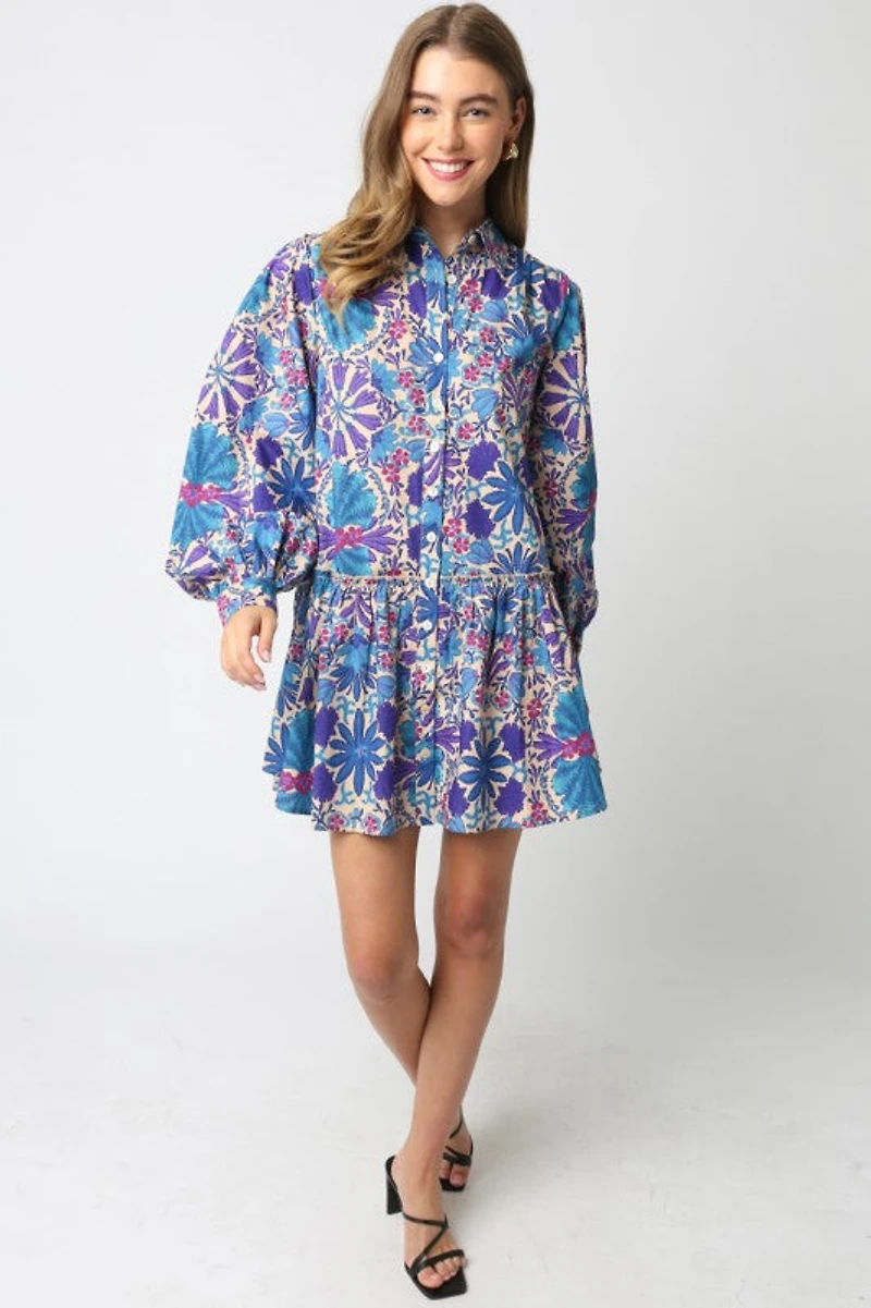 Rio Mar Puff Sleeve Dress