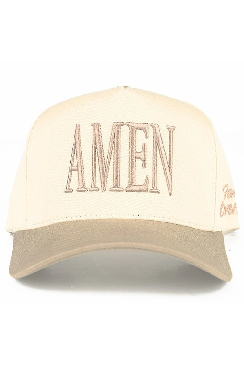Beige Amen Hat