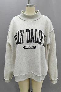 Gray 'DILLY DALLYIN' Reversible Sweatshirt