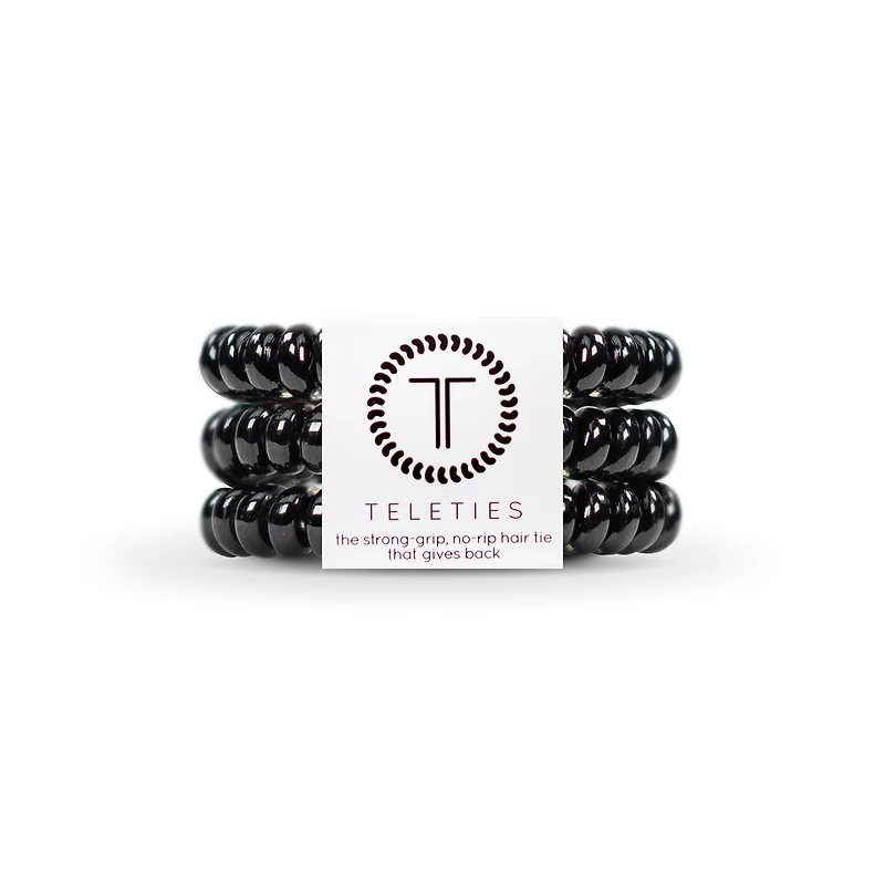 Spiral Hair Coils | Small | Jet Black Hair Ties