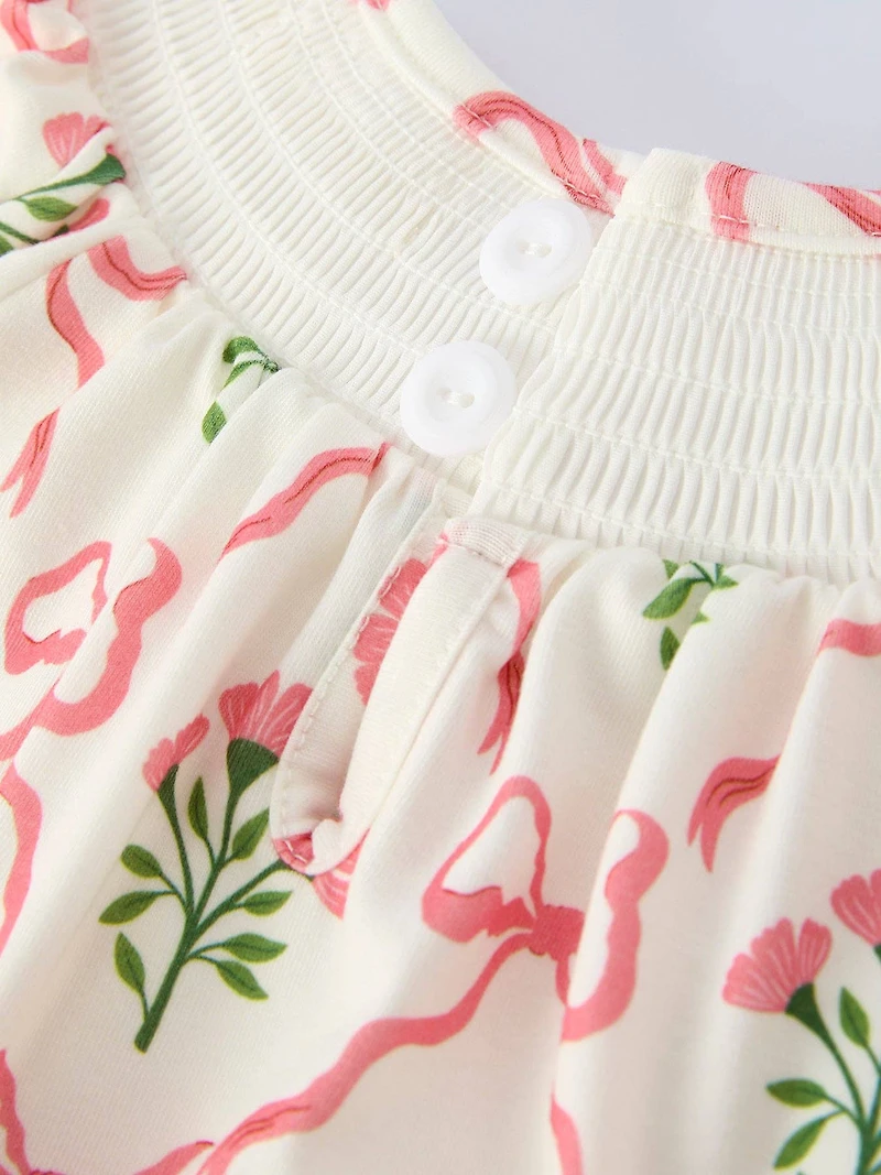 Spring Floral Baby Girls Romper