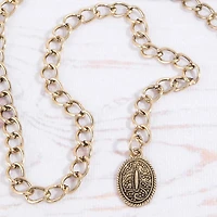 Silver Ornate Oval Western Concho Belt