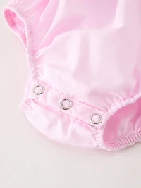 Fall Halloween Pink Spider Pumpkin Ghost Smock Embroidery Baby Girl Romper