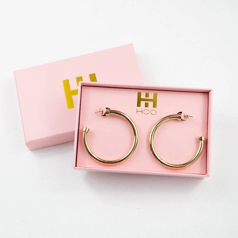 Gold Large Hoop Earrings