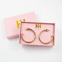 Gold Large Hoop Earrings