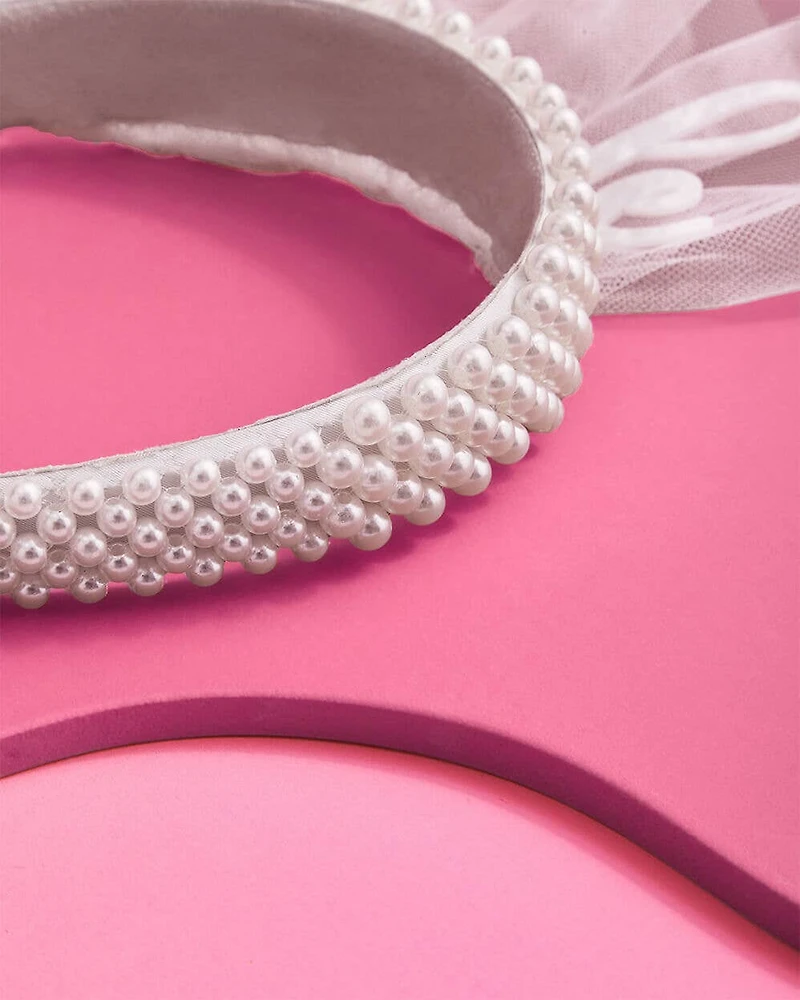 Bridal Pearl Headband Accessory