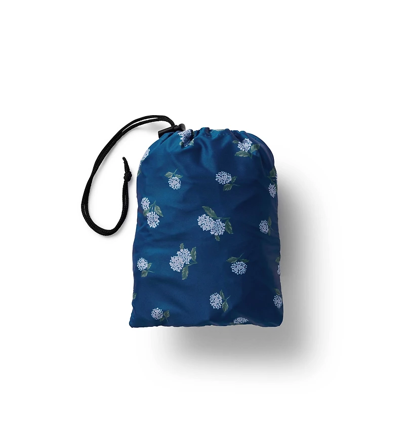 Ditsy Hydrangea Packable Rain Poncho
