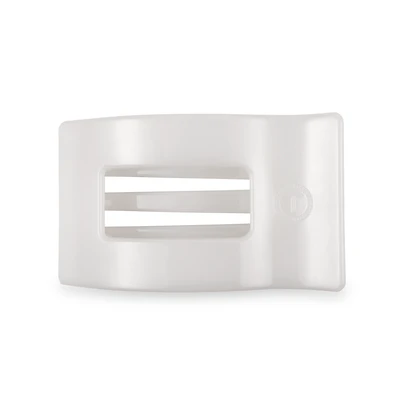 Flat Rectangle Hair Clip | Medium | Coconut White