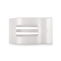 Flat Rectangle Hair Clip | Medium | Coconut White