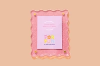 Acrylic Magnetic Frames Gold Confetti