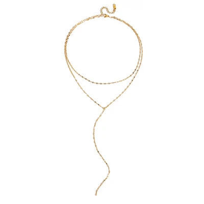 Gold Chain Layered Necklace