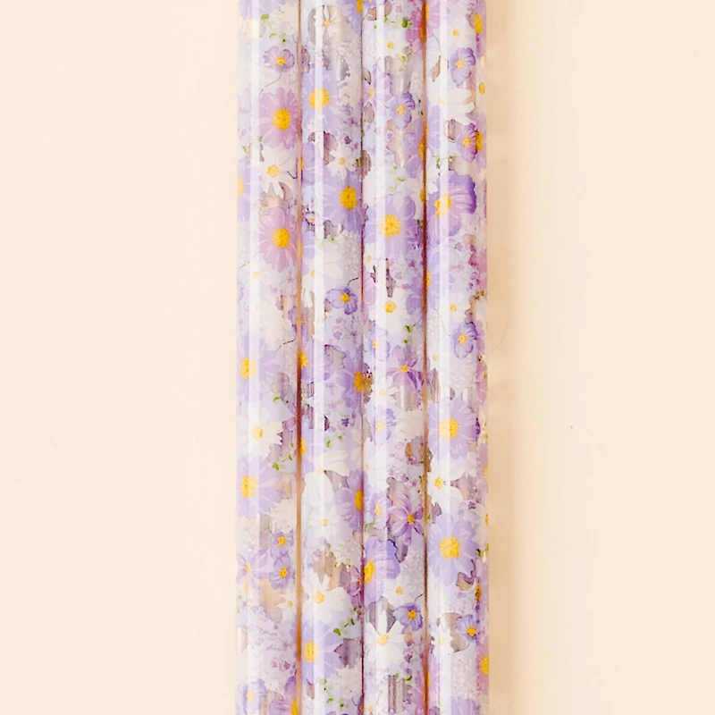 40 oz Tumbler Straw Set-Bouquet Beauty Purple