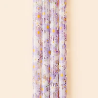 40 oz Tumbler Straw Set-Bouquet Beauty Purple