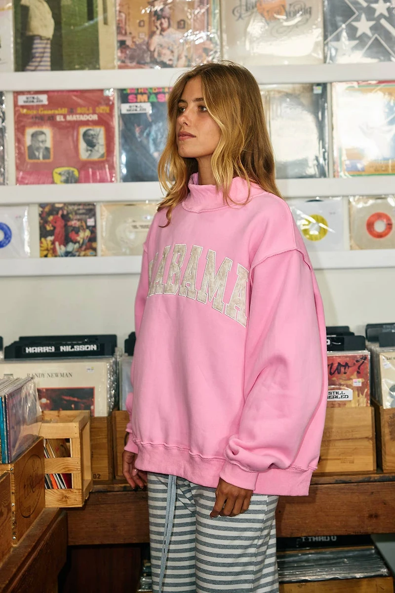 Pink Alabama Camo Mockneck