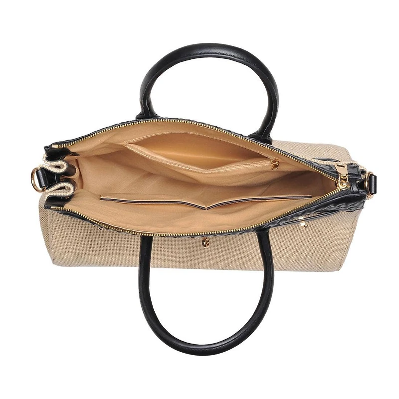 Beige Bertha Satchel