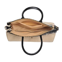 Beige Bertha Satchel