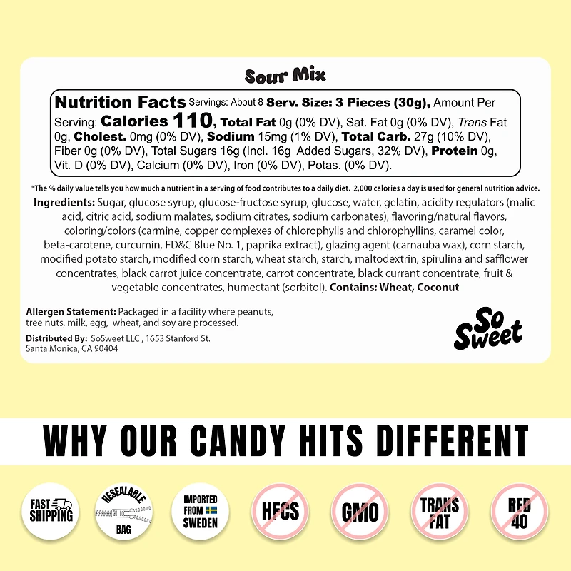 Swedish Candy Sour Mix (8 oz)