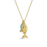 Large & Petite Fish Pendant Necklace