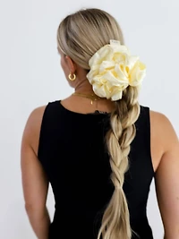 Cream Jumbo Sleep Silk Scrunchie
