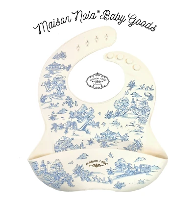 Toile Silicone Bib Baby
