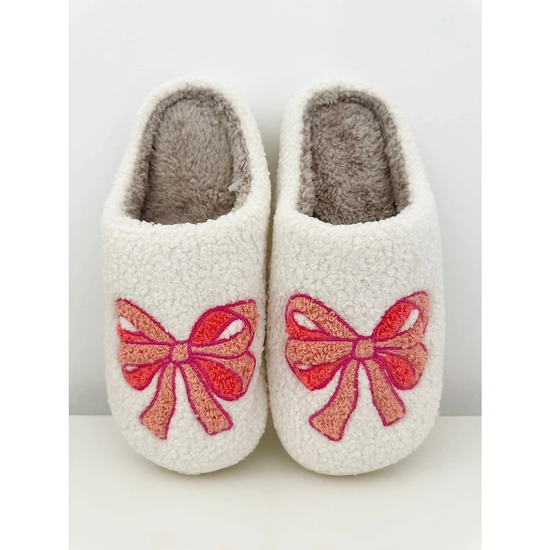 Luxe Bow Slippers
