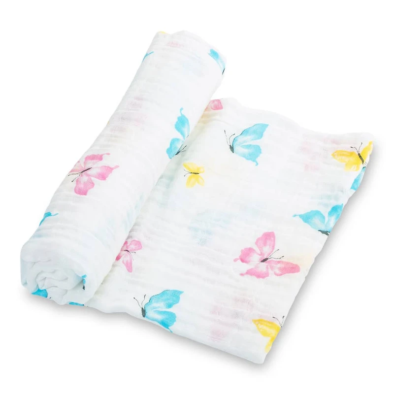 Butterfly Kisses Baby Swaddle Blanket