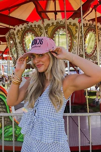 America’s Sweetheart Striped Trucker Hat