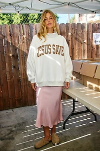 Cross & Jesus Saves Reversible Mockneck