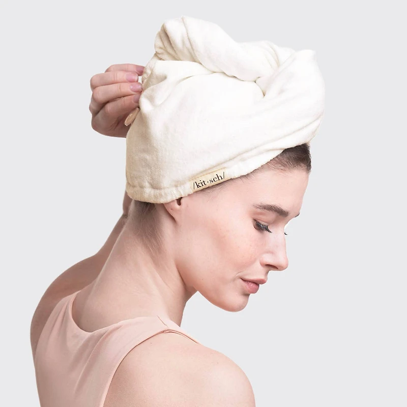 Ivory Quick Dry Hair Towel