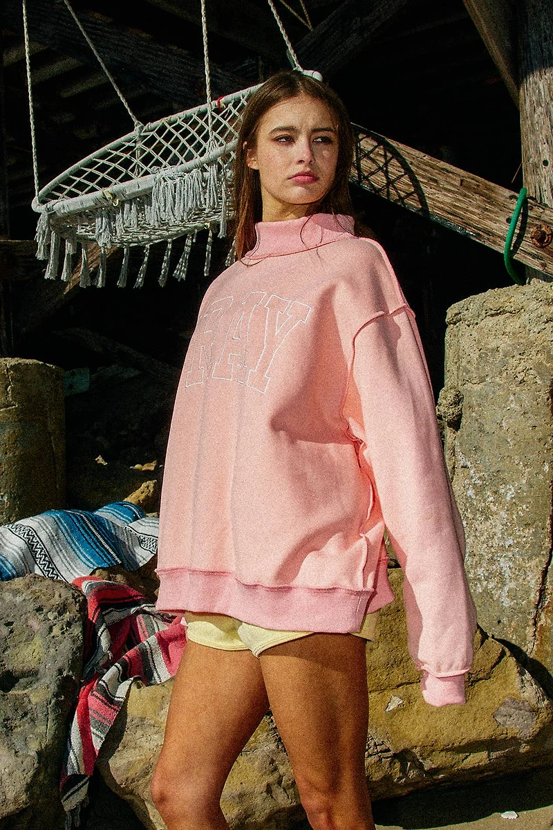 Pray Camouflage Mock Neck