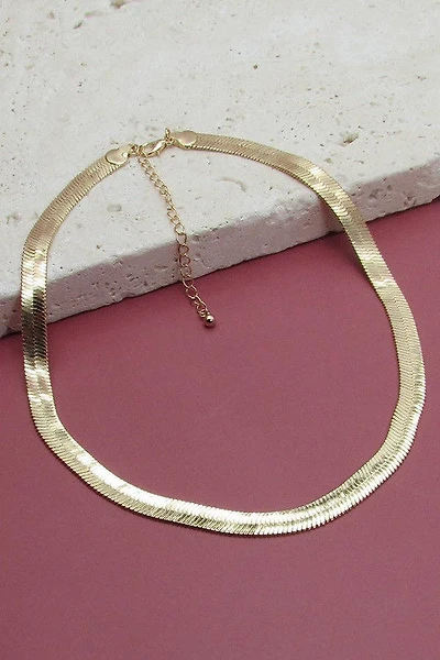 CLASSIC 8mm WIDE SNAKE CHAIN NECKLACE | 31N21202