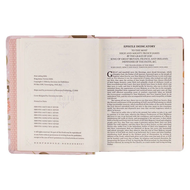 KJV Notetaking Bible Faux Leather Strength&Dignity Prov31:25