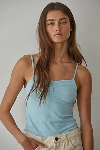 Blue V-Neck Cami Top