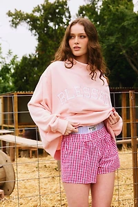 Pink Blessed Mockneck