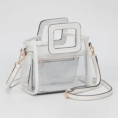 White Clear Crossbody Bag