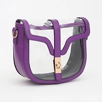 Clear Transparent Saddle Bag
: Black