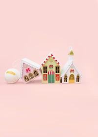 Christmas Village Pink House