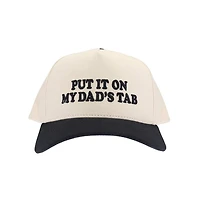 Puff Embroidered Put It On My Dad's Tab Trucker Hat