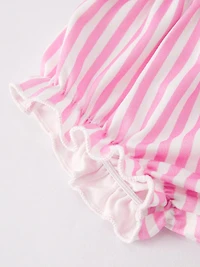 “I Love MAMA”Embroidery Smocking Baby Girls Bloomers Set