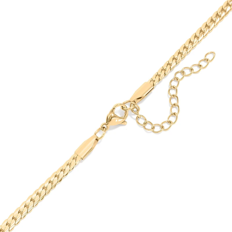 18K Gold Stainless Steel Charm Holder Necklace