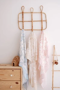 Blue Muslin Baby Blanket