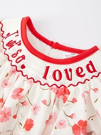 I'm so loved Girls Romper