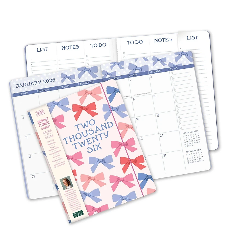 2026 Bow Monthly Planner